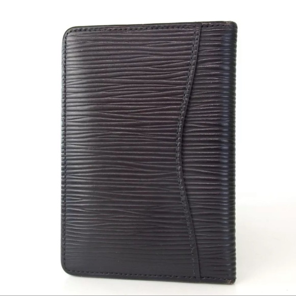 AUTH Louis Vuitton Epi Card Holder Case Black - Picture 2 of 6